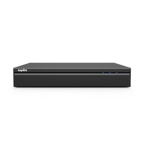 Enregistreur NVR PoE 8 canaux 4K H.265+ - jusqu'à 10 canaux pour 8 caméras PoE et 2 caméras IP WiFi, compatible ONVIF