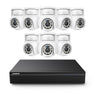 PoE PT 8 Canaux 4K Système de Caméra de Sécurité , 8 Caméras IP Panoramique et Inclinaison 8MP, Alertes Intelligentes Personne/Véhicule, Audio Bidirectionnel, Compatible ONVIF